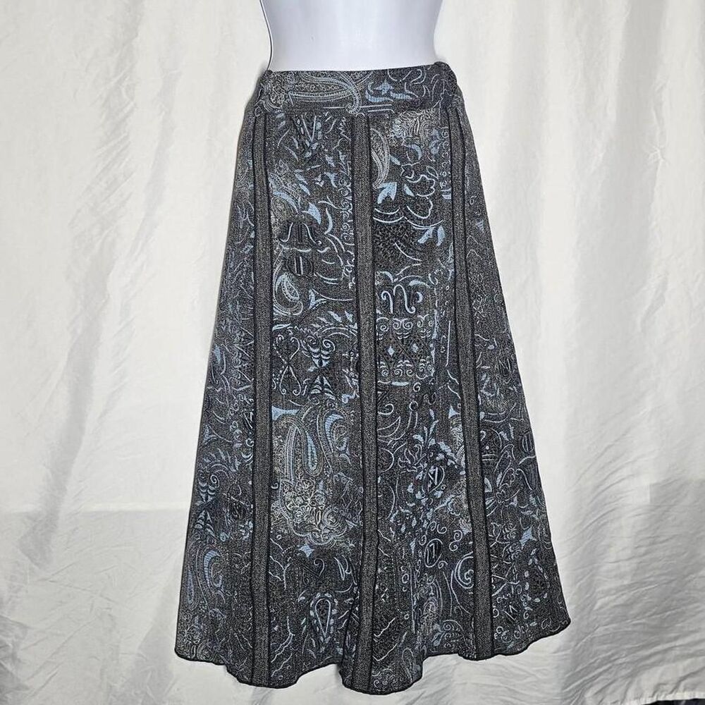 vintage y2k whimsigoth boho wool feel a-line skirt